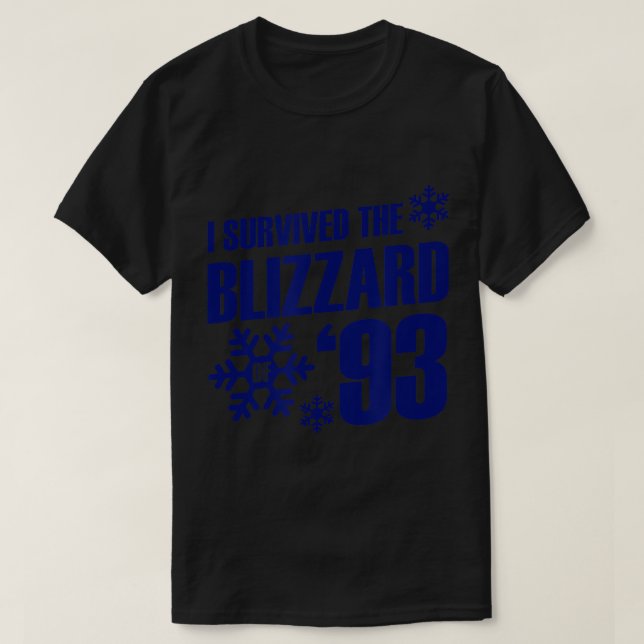Sobreviví a la ventisca de 93 camisetas (Diseño del anverso)
