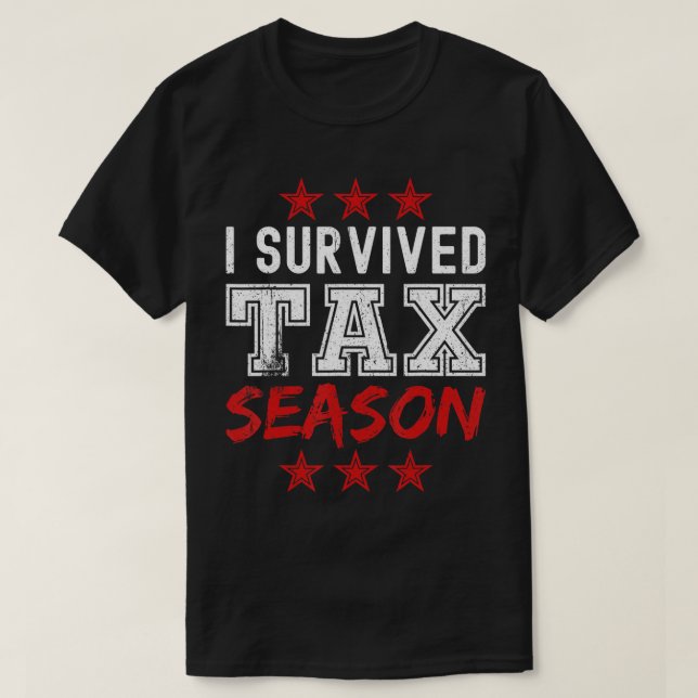 Sobreviví a temporada de impuestos - Camiseta dive (Diseño del anverso)