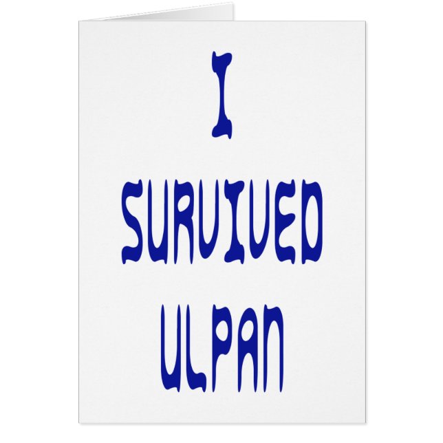 Sobreviví a Ulpan (Frente)