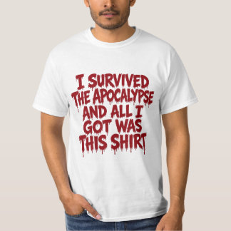 Sobreviví al Apocalipsis Camiseta Divertida de Hal