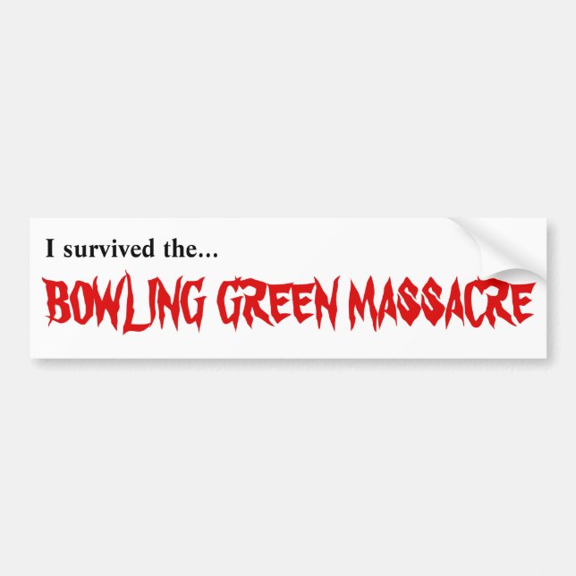 Sobreviví al pegatina de la masacre de Bowling (Frente)