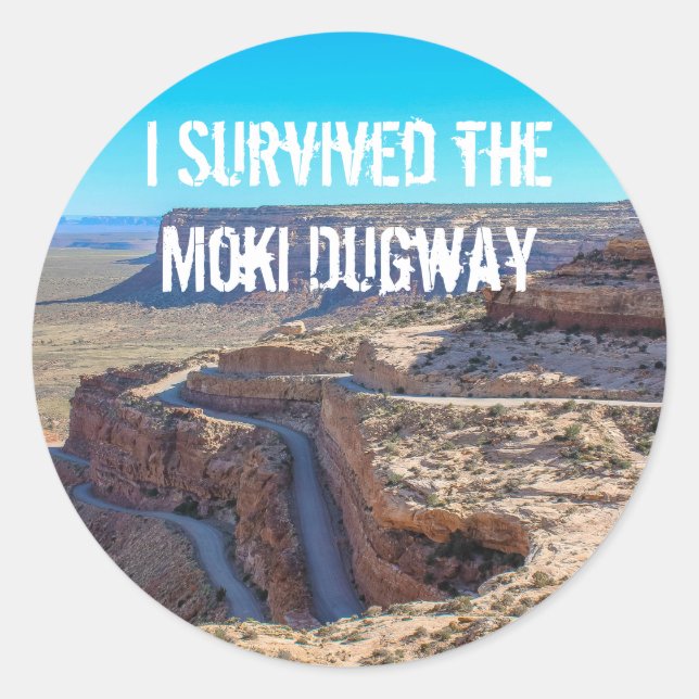 Sobreviví al Pegatina Moki Dugway (Anverso)