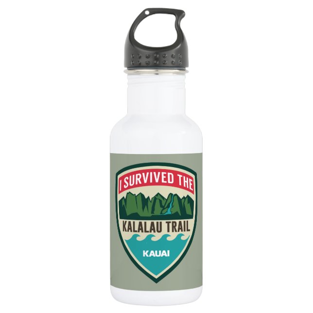 "Sobreviví botella de agua del rastro de Kalalau" (Anverso)