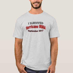 Sobreviví la camisa 2017 de IRMA del huracán