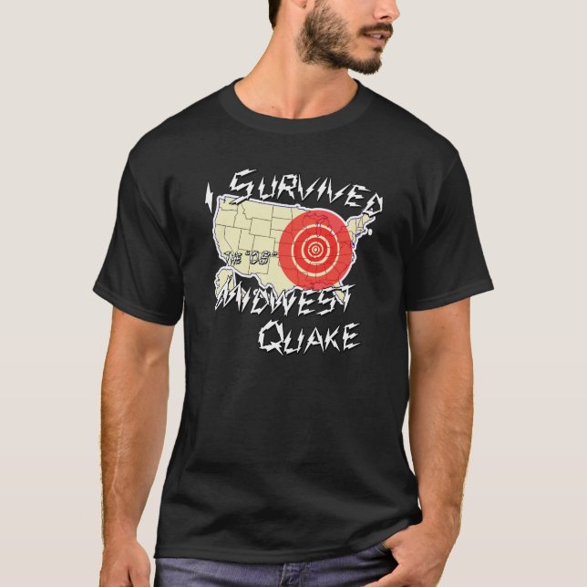 Sobreviví la camisa del temblor de Cercano oeste (Anverso)