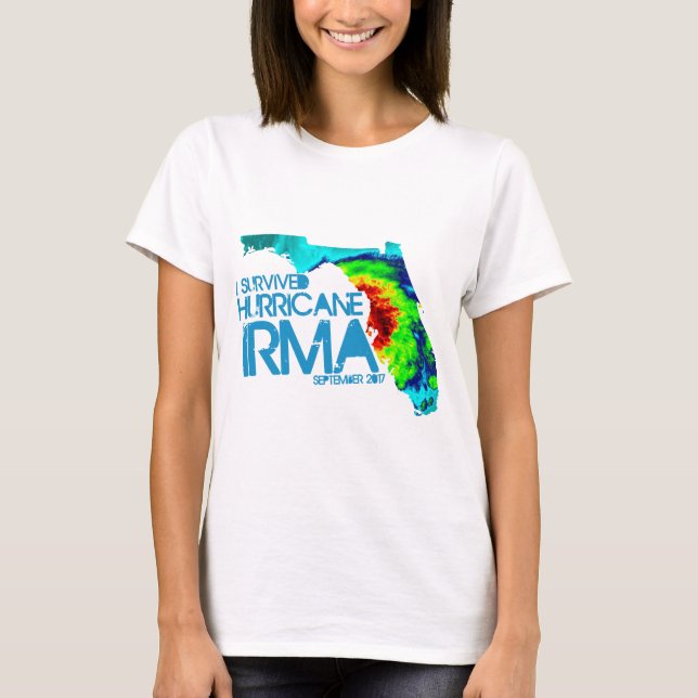 Sobreviví la camiseta de las mujeres de Irma del (Anverso)