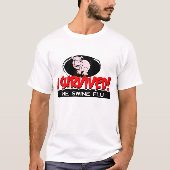 Sobreviví la camiseta de los cerdos de los hombres (Anverso)