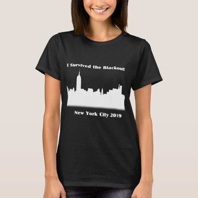 Sobreviví la camiseta del apagón de NYC (Anverso)