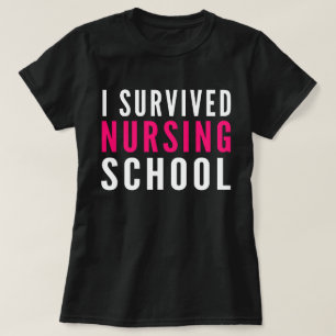 Sobreviví la camiseta divertida de la escuela de