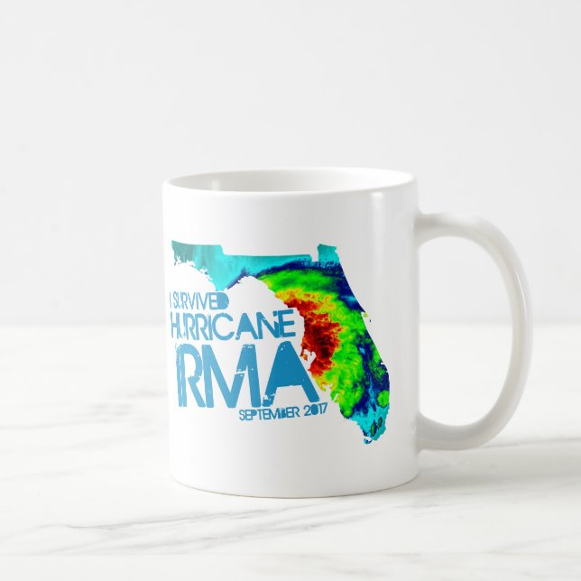 Sobreviví la taza de café de Irma del huracán (Derecha)