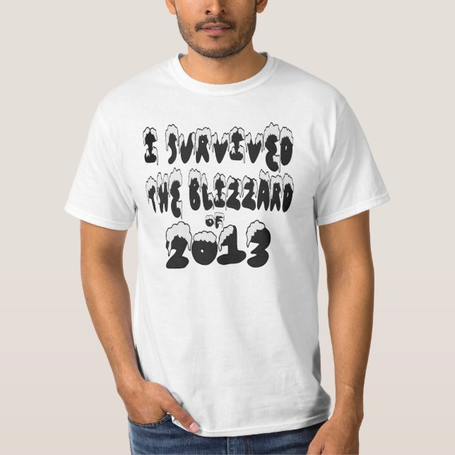 Sobreviví la ventisca de la camiseta 2013 (Anverso)