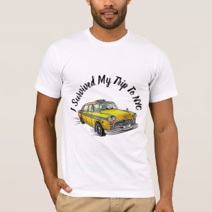 Sobreviví mi viaje a la camiseta de taxi amarillo 
