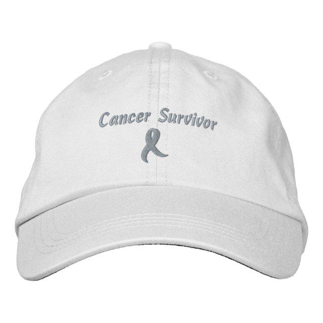 Sobreviviente de cáncer de mama Gorra bordado (Anverso)