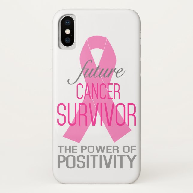 Sobreviviente de cáncer futuro - funda para iPhone (Reverso)