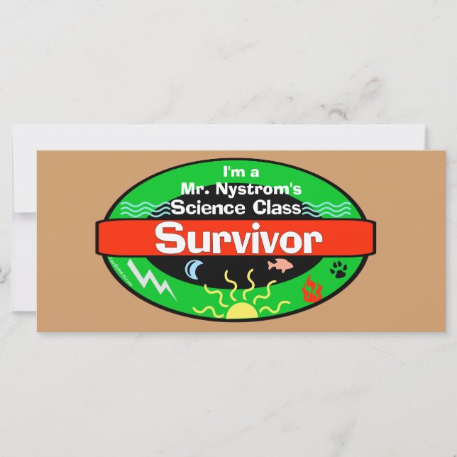 Sobreviviente de clase de ciencia, incluida la tab (Anverso)