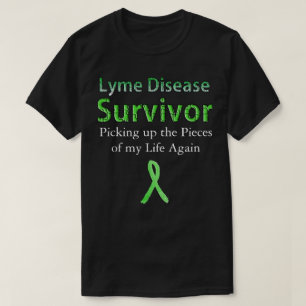 Sobreviviente de enfermedad de Lyme camiseta negra