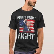 Sobreviviente de Trump lucha contra la camiseta de