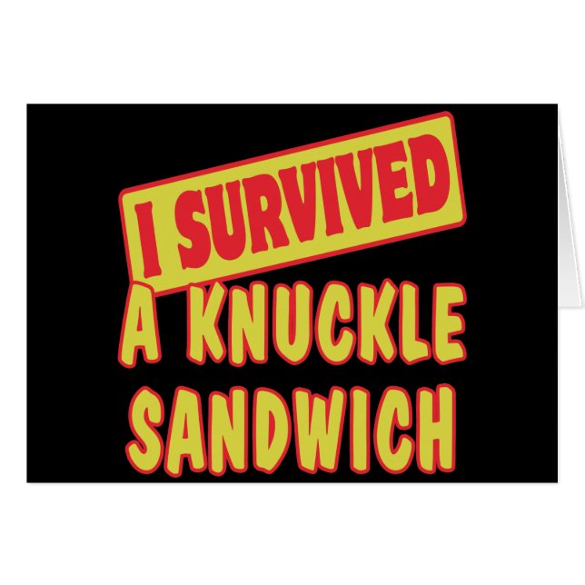 SOBREVIVIRÉ UN SANDWICH DE CUCHILLO (Anverso (Horizontal))