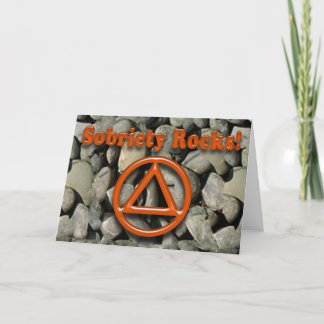 SOBRIETY ROCKS Sober Recuperación Tarjeta de Salud