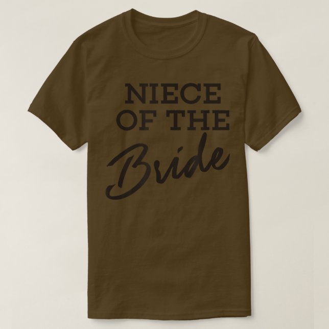 Sobrina de la Novia Camiseta de boda de compromiso (Diseño del anverso)