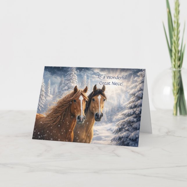 Sobrina nieta Navidad Caballos Fiesta (Anverso)