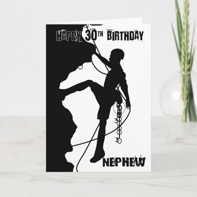 Sobrina tarjeta de cumpleaños número 30 de roca de (Anverso)