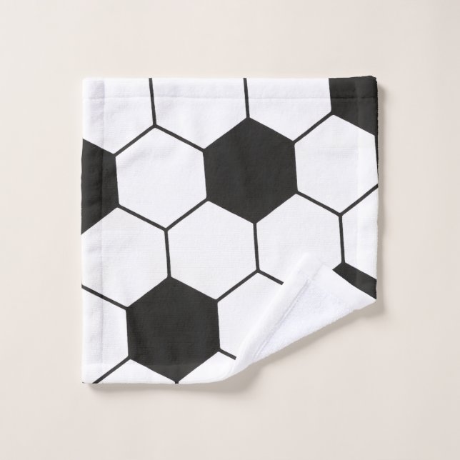 Soccer Ball Inspired Pattern Geometric Print  (Toallita)