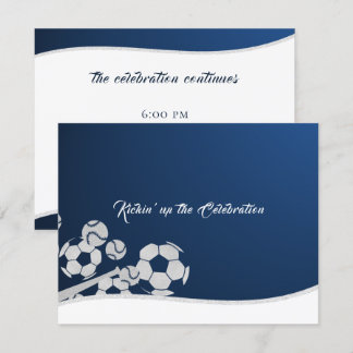 Soccer Baseball Bar Tarjeta de recepción Mitzvah
