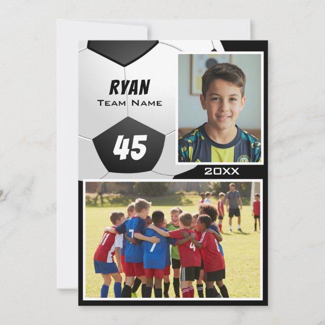 Soccer Football Player 2 Photo Memory Mate (Anverso)