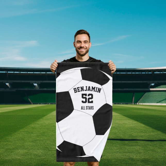 soccer Football sports towel, coach bath towel (Subido por el creador)