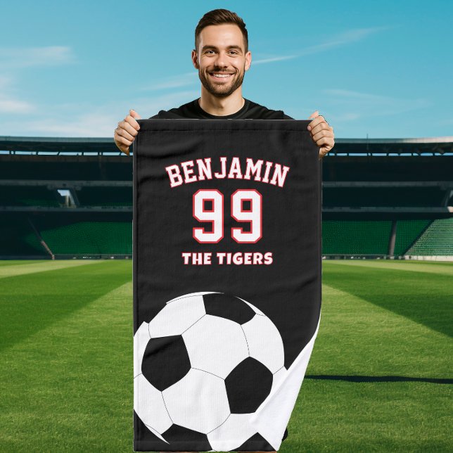 Soccer football sports towel, coach bath towel (Subido por el creador)