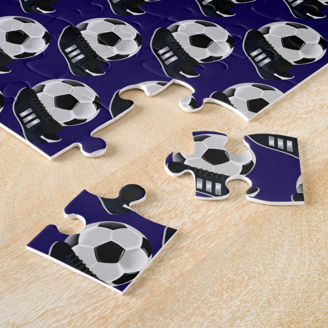 Soccer Jigsaw Puzzle Dark Blue (Lado)