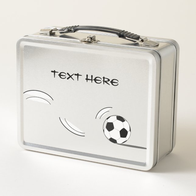 Soccer Lunch Box AÑADIR TU PROPIO TEXTO (Anverso)