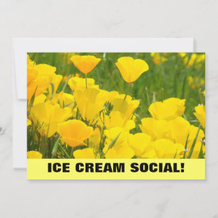 ¡Social de Helado! Invitaciones Anuncios Amapola