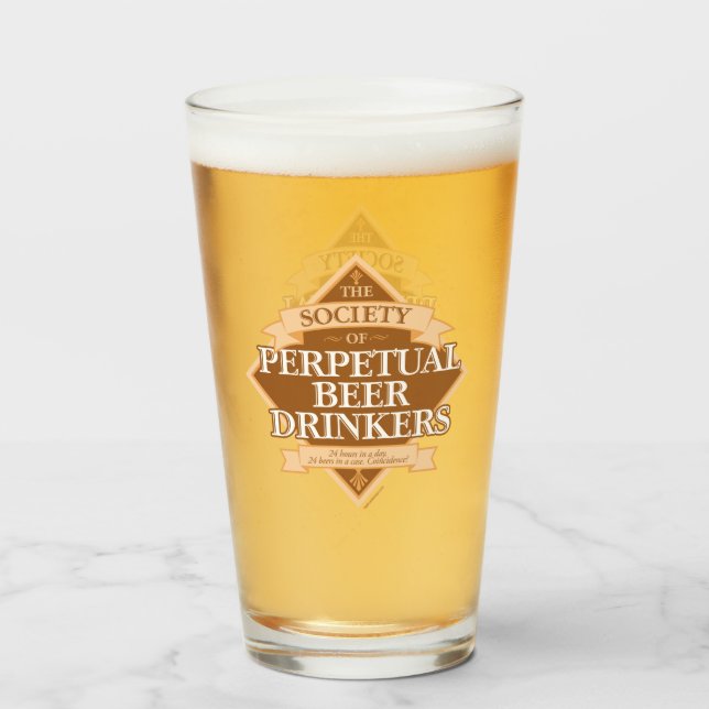 Sociedad de Beer Beer Drinkers Glass (Anverso (lleno))