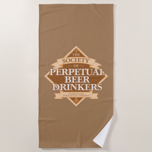 Sociedad de Beerbedores Perpetuos Toalla de Playa (Anverso)