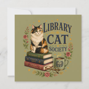 Sociedad de Gatos de Biblioteca Calico Erudito