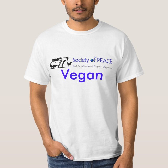 Sociedad de la camisa del Web site del vegano de (Anverso)