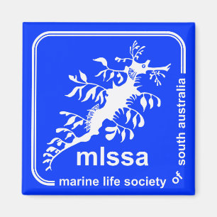 Sociedad de la vida marina del imán del logotipo