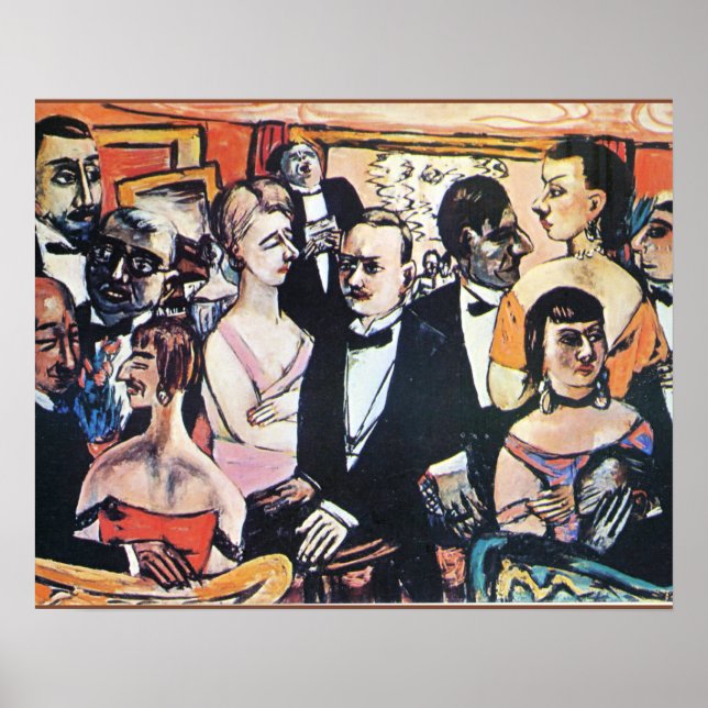 Sociedad de París, arte fino de Max Beckmann (Frente)