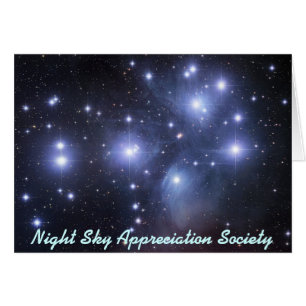 Sociedad del aprecio del cielo nocturno - tarjeta