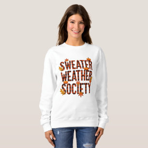 Sociedad del Clima de Suéter Diseño Acogedor de la