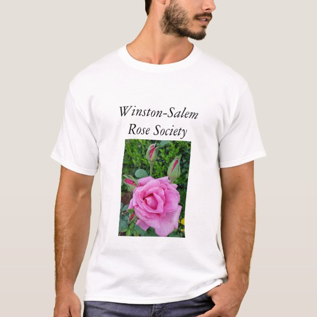 Sociedad Rosa Winston-Salem Camiseta básica mascul (Anverso)