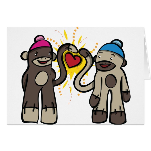 Sock Monkey Love (Anverso (Horizontal))