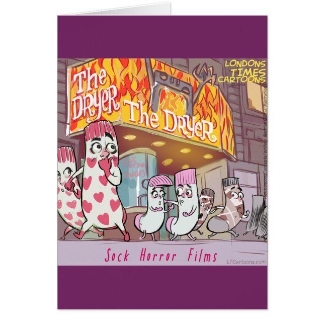 Socks Horror filma The Dryer Funny (Frente)