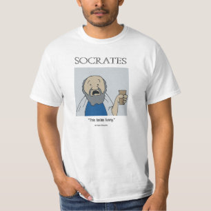 Sócrates Divertido - Camiseta Blanca