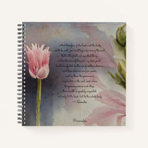 Sócrates Soul Health Cita Diario De Flores Rosa