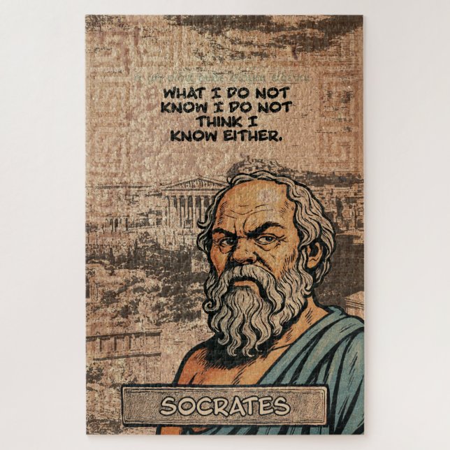 Sócrates Wisdom Puzzle - Un regalo perfecto para l (Vertical)