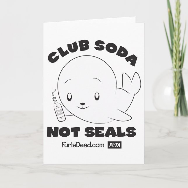 Soda de club, no tarjeta de focas (Anverso)