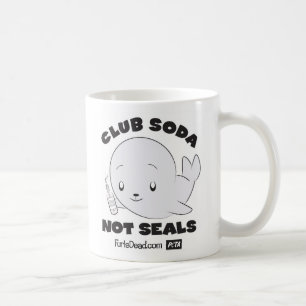Soda de club, no taza de los sellos